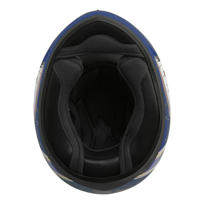 Youth Full Face Motorcycle Helmet for Kids - Shark Blue Yellow Gray (M-XXL)