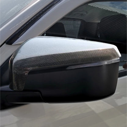Carbon Fiber Black Mirror Cover Trim for Isuzu D-Max, MU-X (2020-2022)