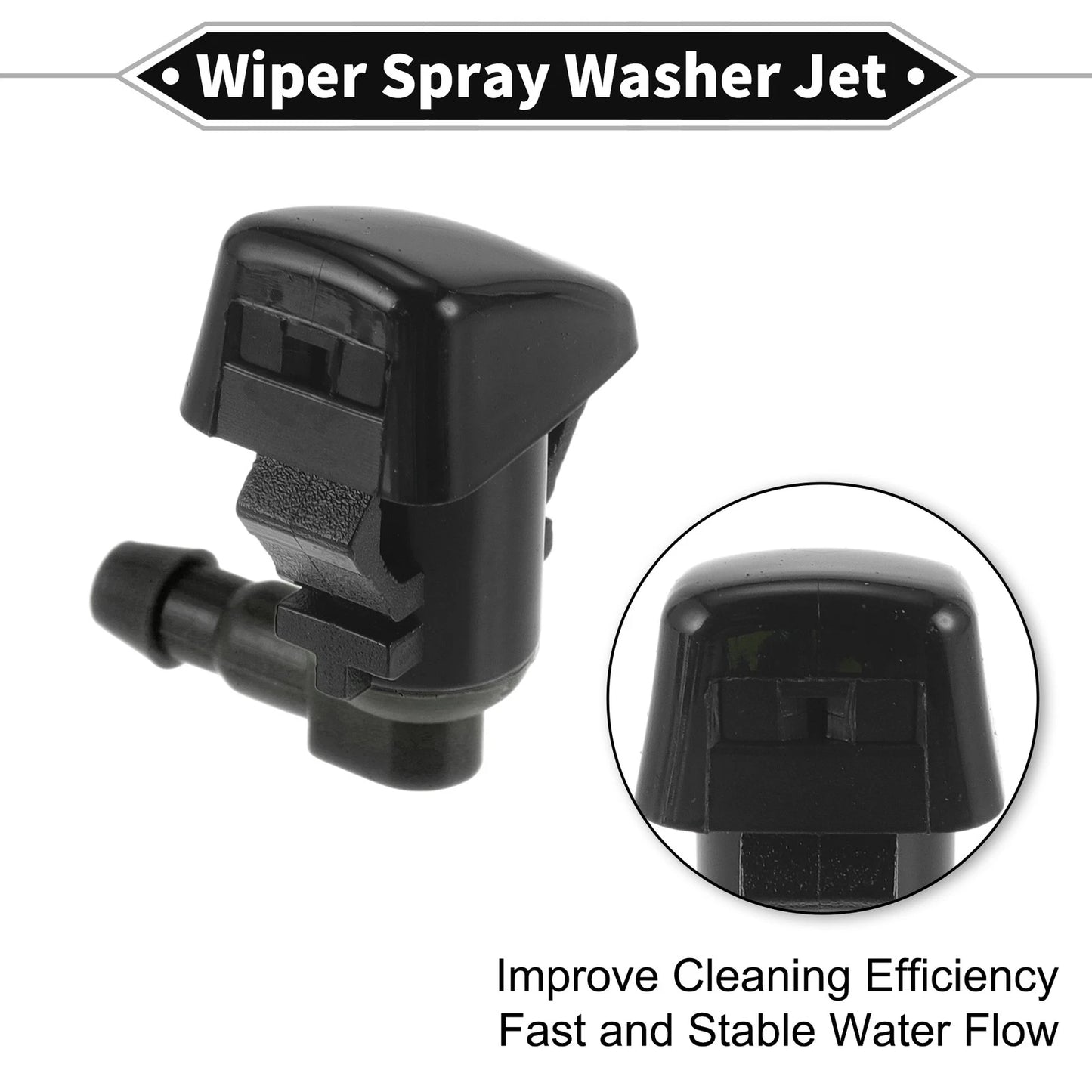 2X Front Windshield Washer Nozzle for Jeep Cherokee (2014–2019) No. 68102968AA