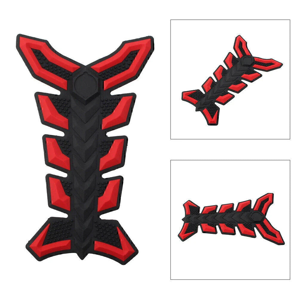 3D Fish Bone Decal Sticker Protector for Universal Motorcycle Fuel Oil Tank