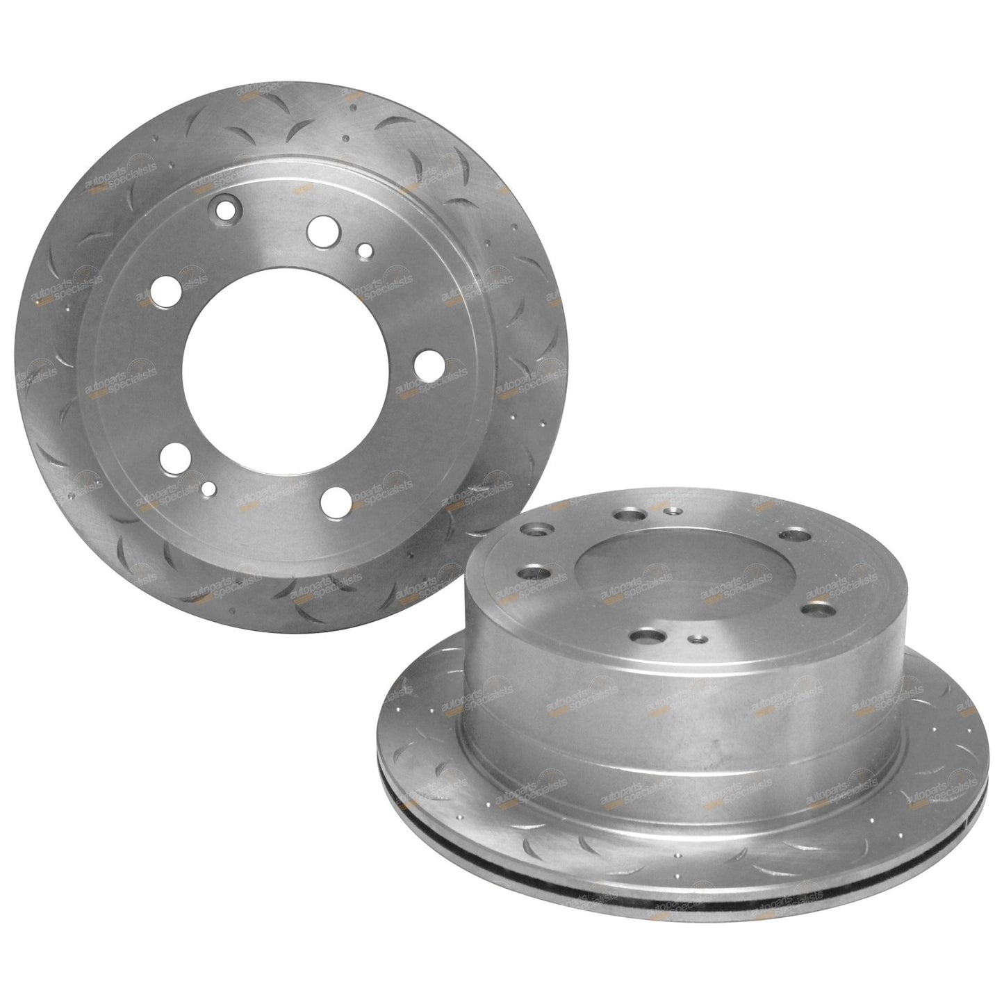 2 Rear Disc Brake Rotors for Toyota Land Cruiser (1999–2009)