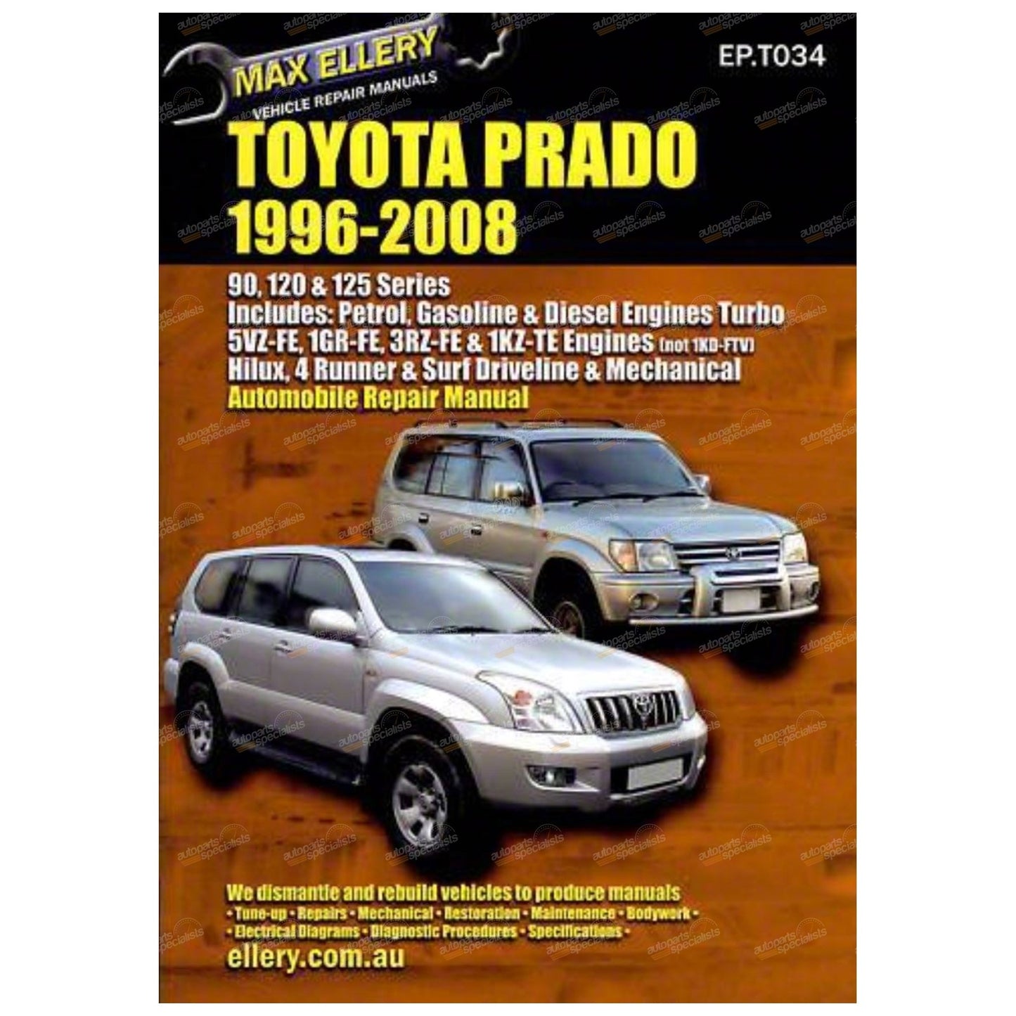 Workshop Manual for Toyota Prado Diesel (1996–2008)