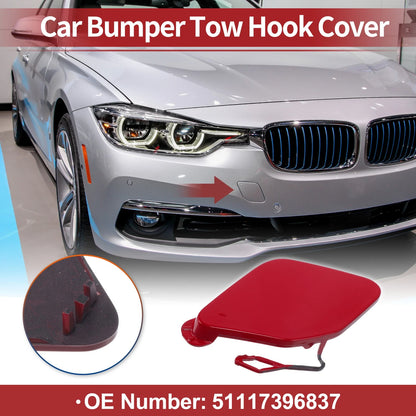 Front Tow Hook Cover for BMW 320i (2016–2018) No. 51117396837 Red