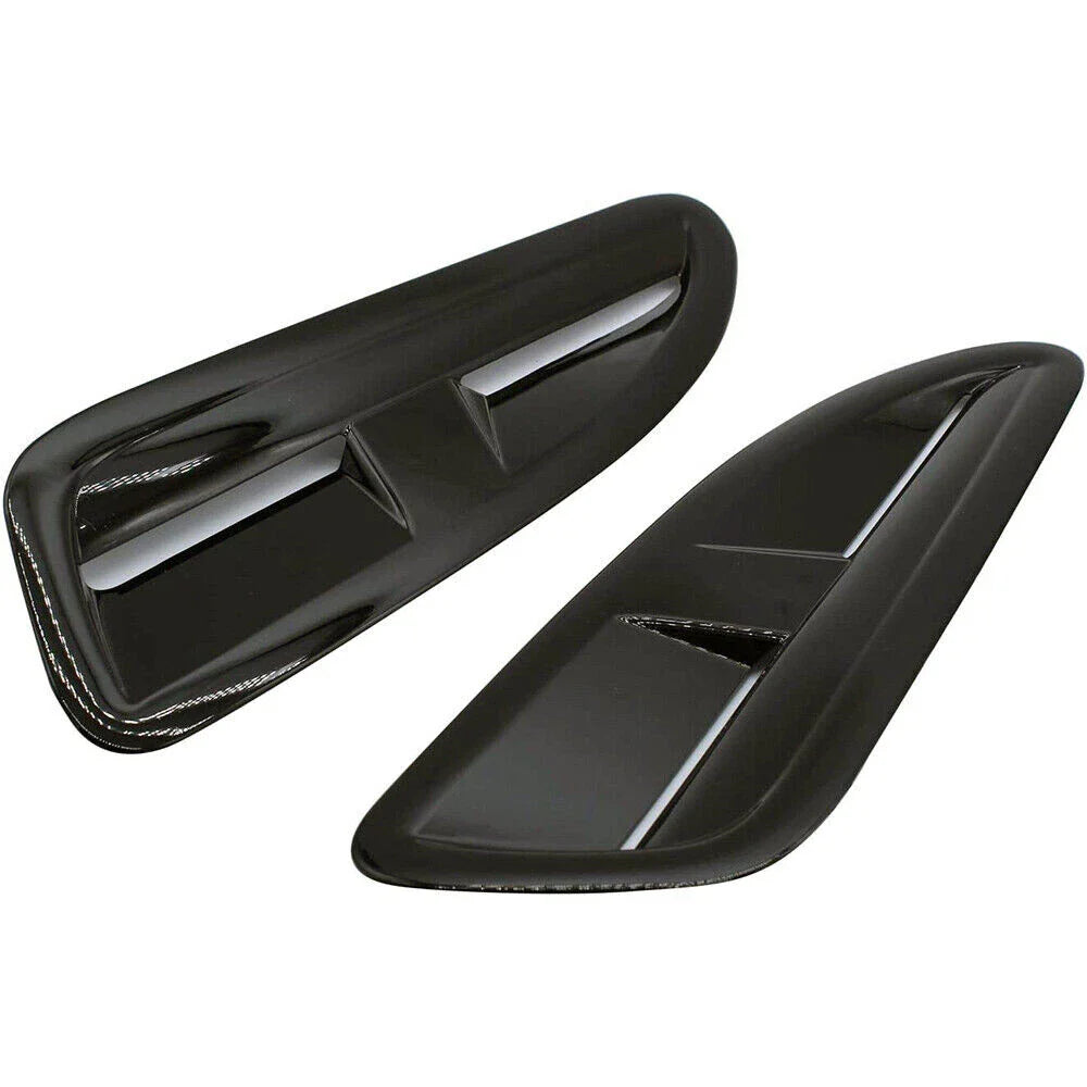 ABS Plastic Front Bonnet Vents Gloss Black for Jaguar XKR XK8 (2002-2009)