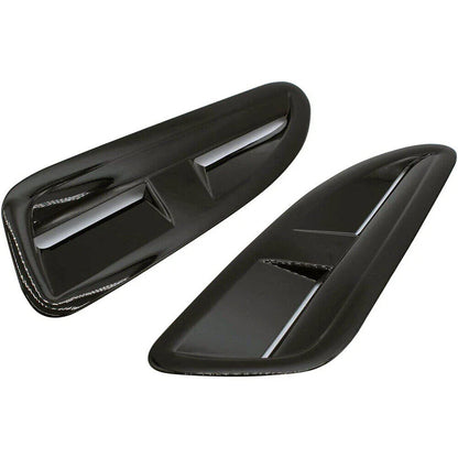 ABS Plastic Front Bonnet Vents Gloss Black for Jaguar XKR XK8 (2002-2009)