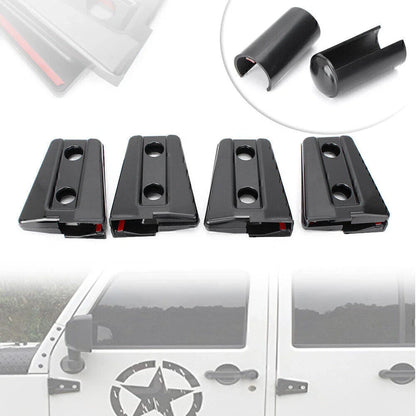 8pcs Door Hinge Covers for Jeep Wrangler JK 2007-2017 Left & Right Side