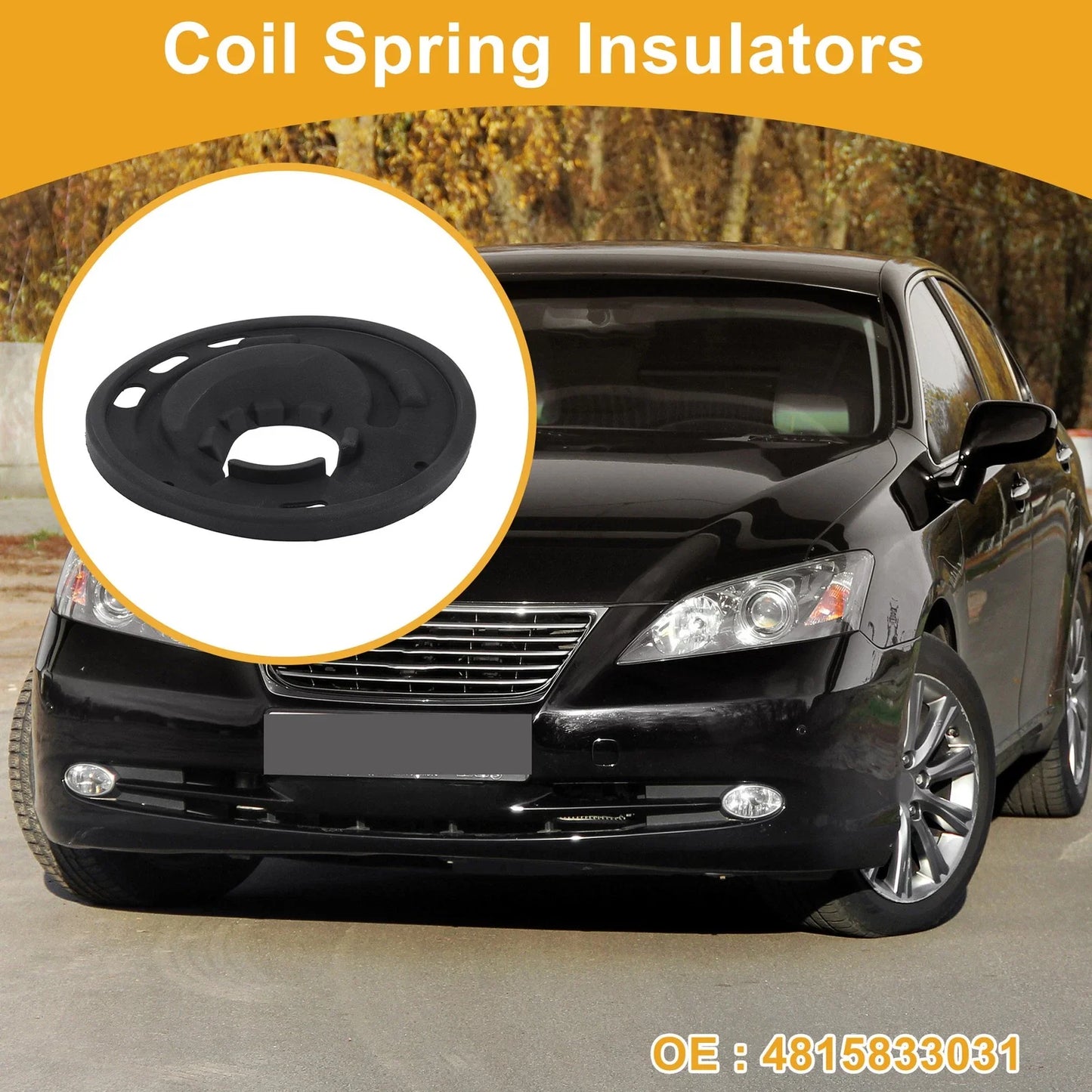 Coil Spring Insulators for Lexus ES350 2008-2012 Rubber 1 x Pair