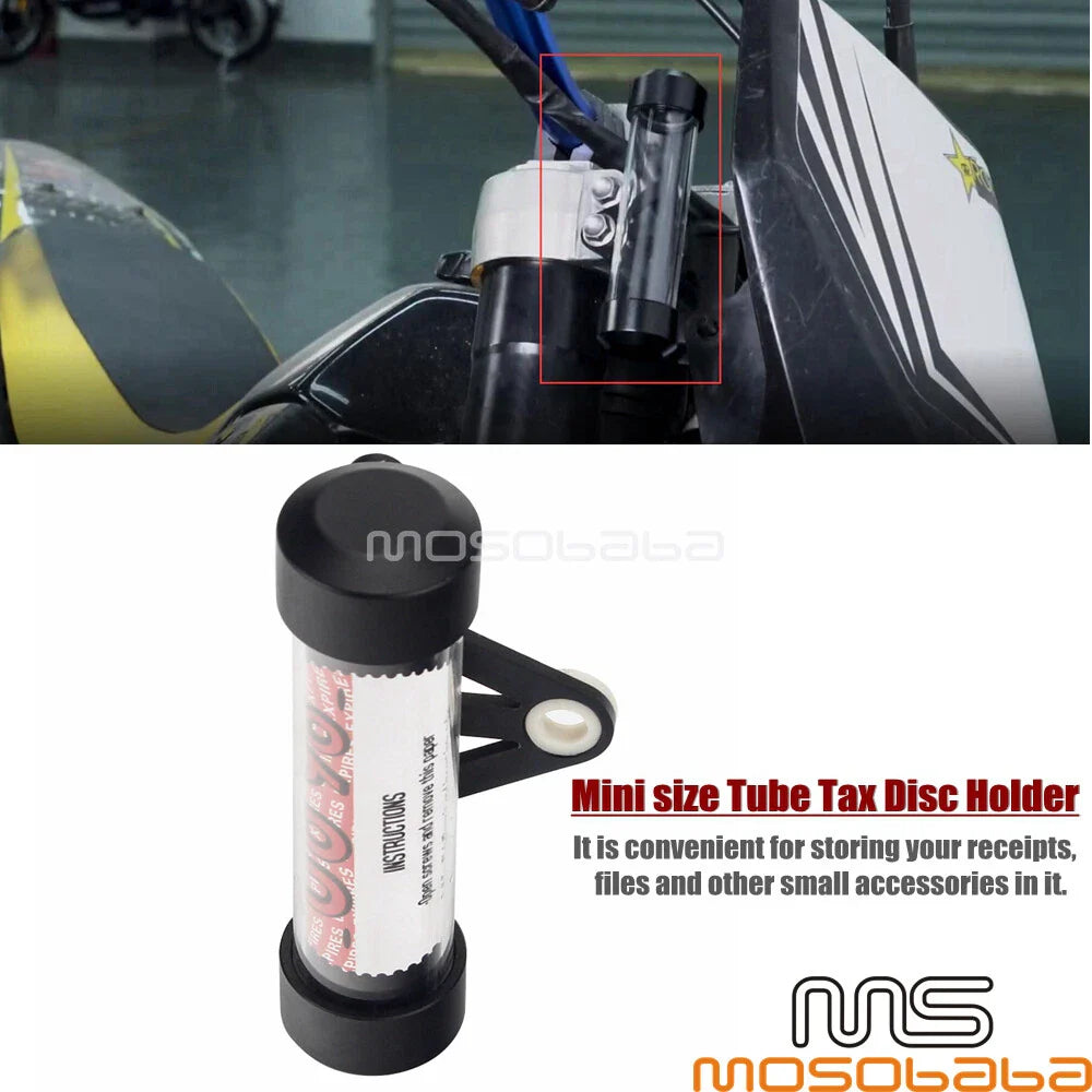 Cylindrical Tube Holder for Universal Motorcycle Motorbike Accessory