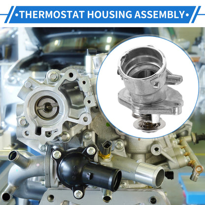 Engine Coolant Thermostat Housing Assembly for Dodge Sprinter 2500 3500 (2007–2008)