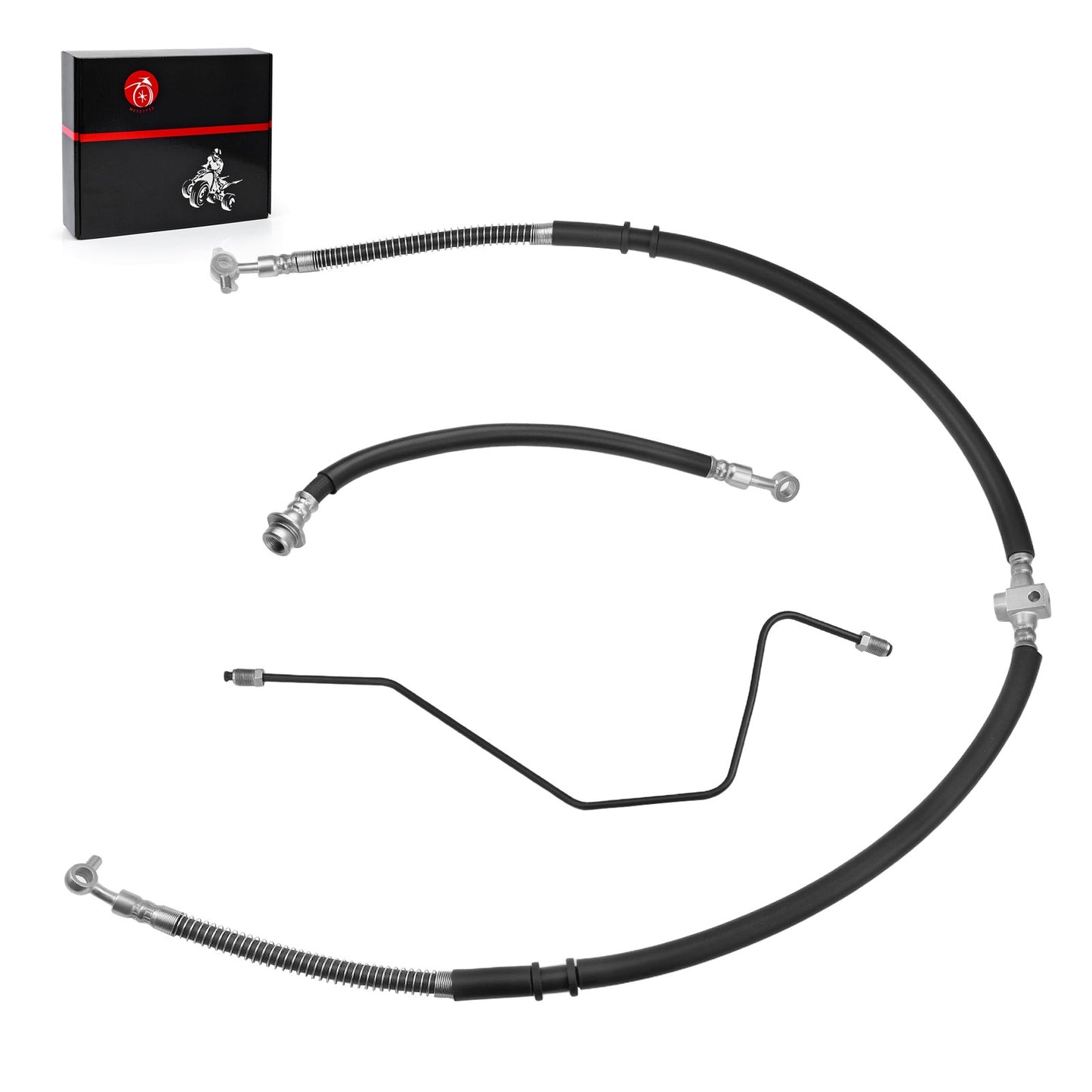 Front Brake Hose Line & Pipe Kit for Yamaha Raptor 700 (2006–2024)