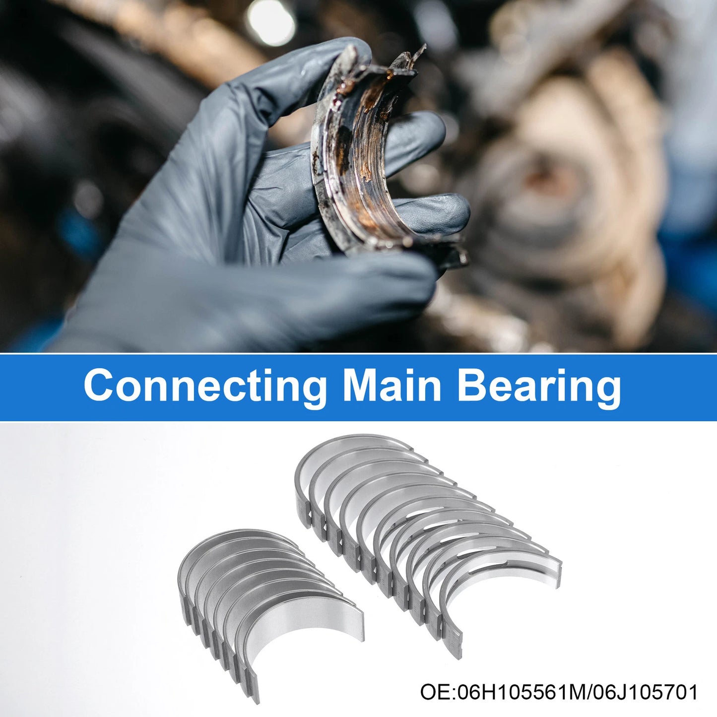 Main Bearing and Connecting Rod Bearing Kit No. 06H105561M for Volkswagen Beetle (2003–2010)