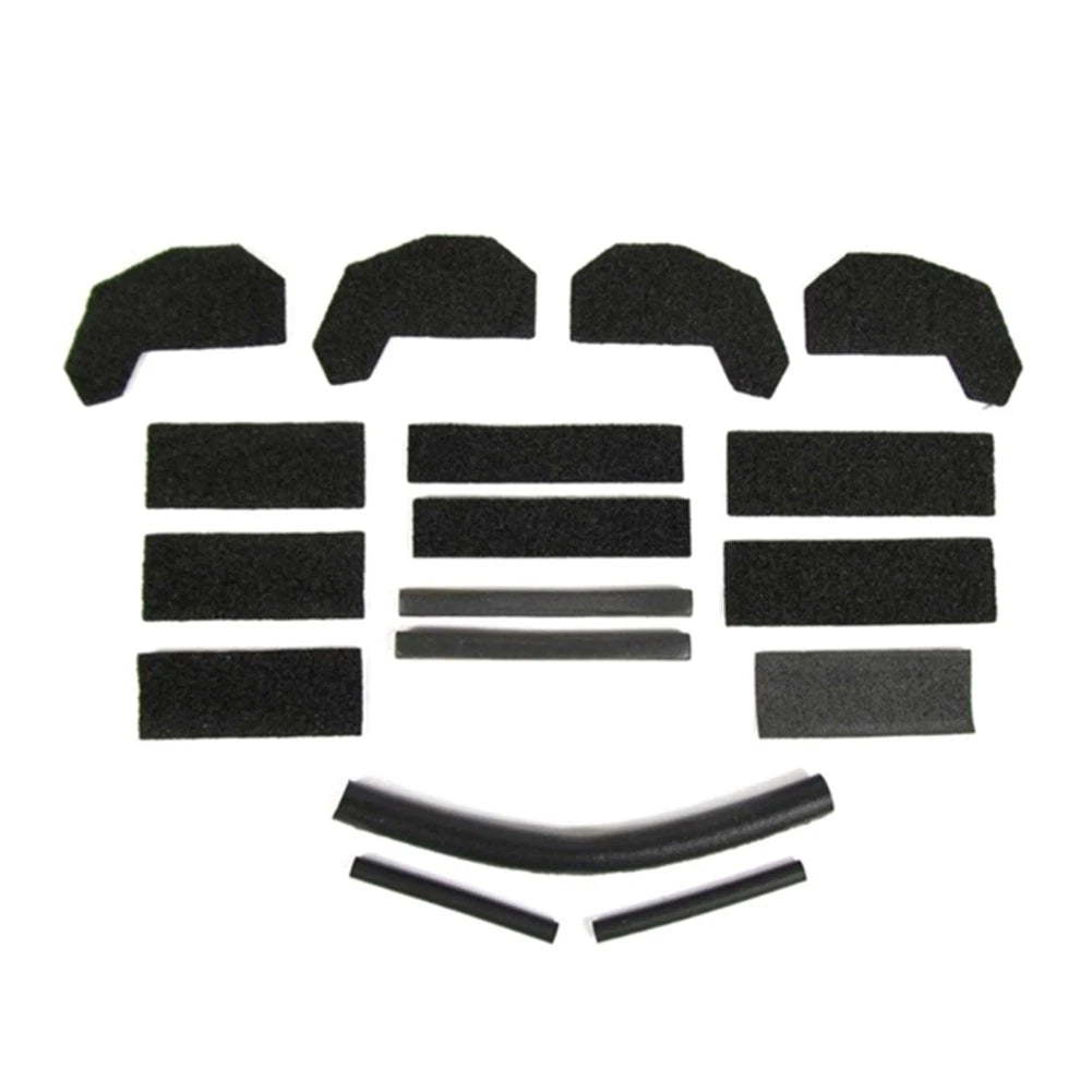 10x Exterior Door Handle Tailgate Cover Trim for Jeep Wrangler JK (2007–2017)