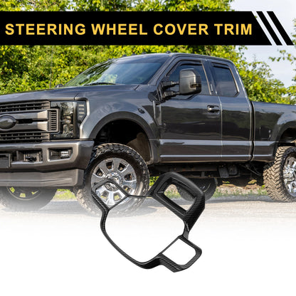 Steering Wheel Cover Trim for Ford F-150 (2021–2024) Carbon Fiber Pattern Set