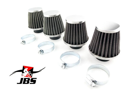 38mm Hi Flow Chrome Pod Air Filters for Universal Applications