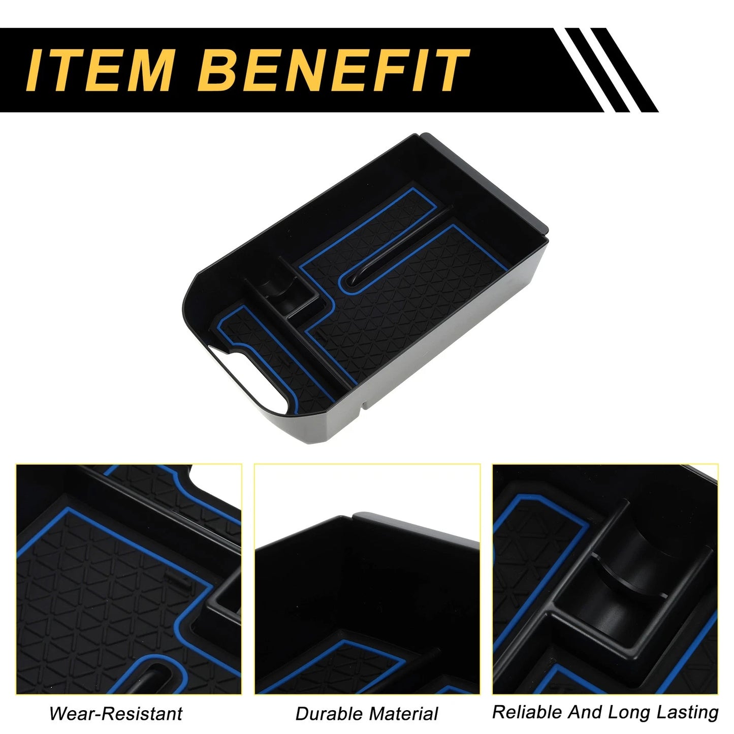 Center Console Armrest Organizer Tray for Toyota RAV4 (2019–2023)