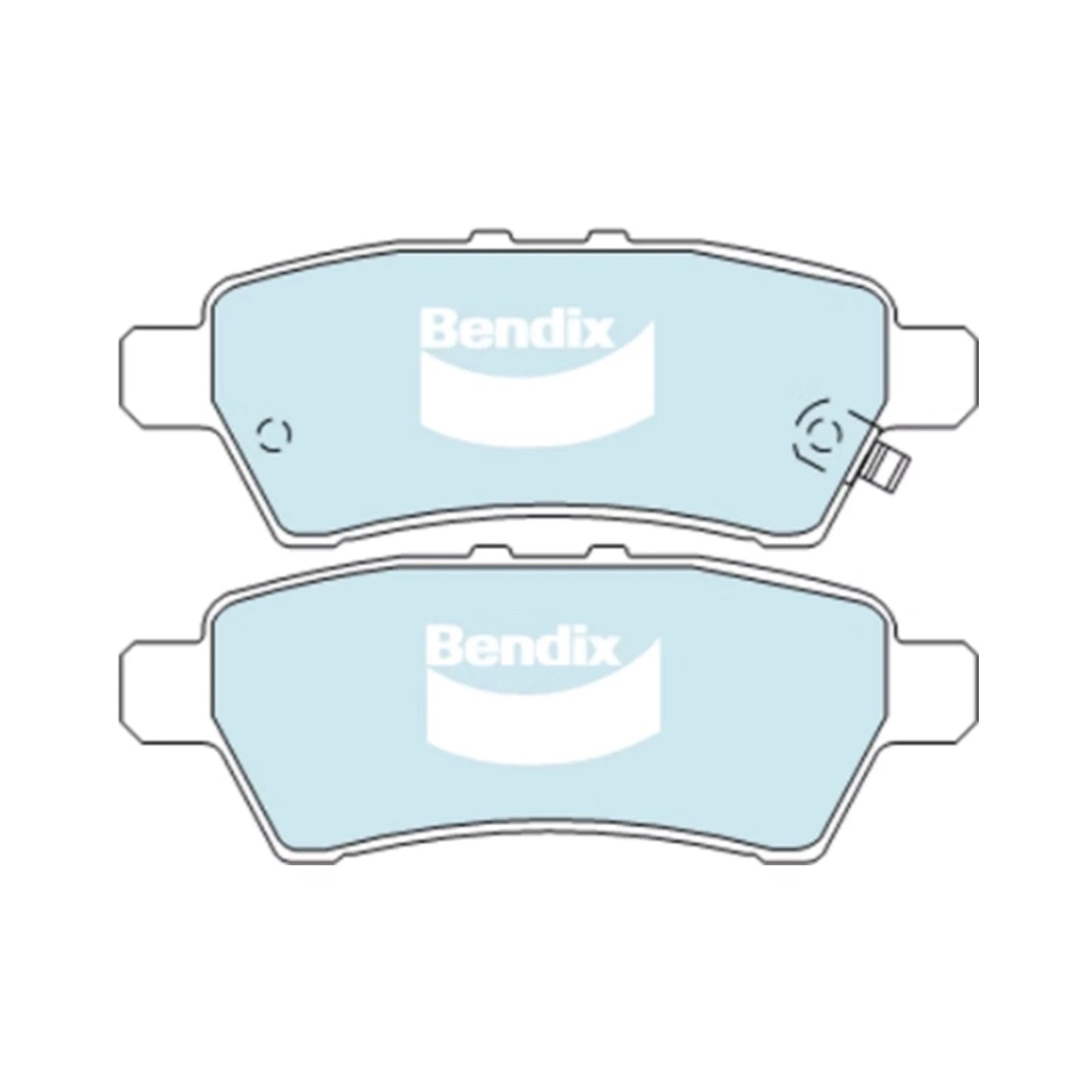 Set of 4 Bendix HD Rear Disc Brake Pads for Nissan Elgrand E51 (2004–2010)