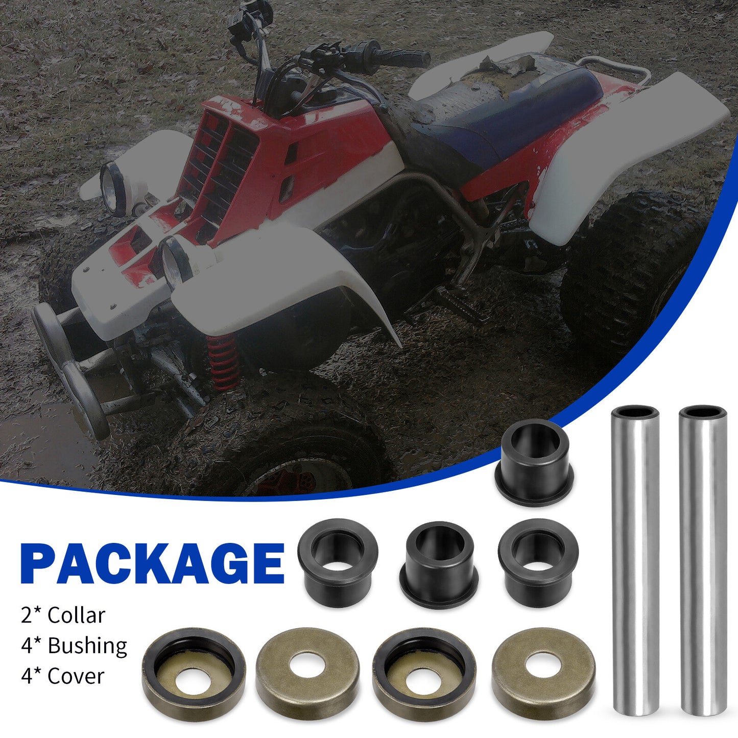 Upper J-Arm Bearing Bushing Kit for Yamaha Banshee 350 (1987–1990)
