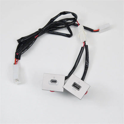 USB-A QC3.0 + USB-C PD Dual Port Charger for Ford Focus MK2 (2005-2009)