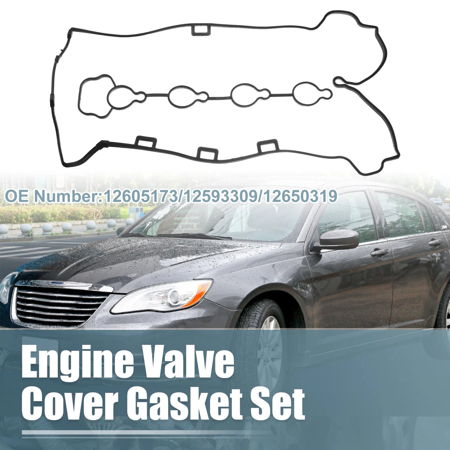 Set of 1 Valve Cover Gasket for Buick Verano (2013–2016) No. 12605173/12593309/12650319