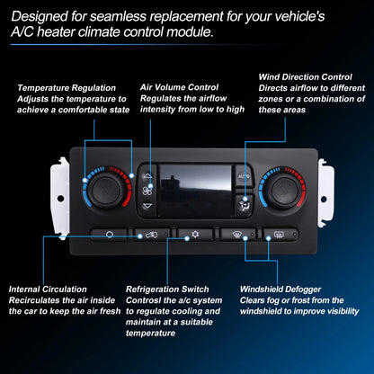 A/C Heater Climate Control Switch Module for Cadillac Escalade (No. 599-009)
