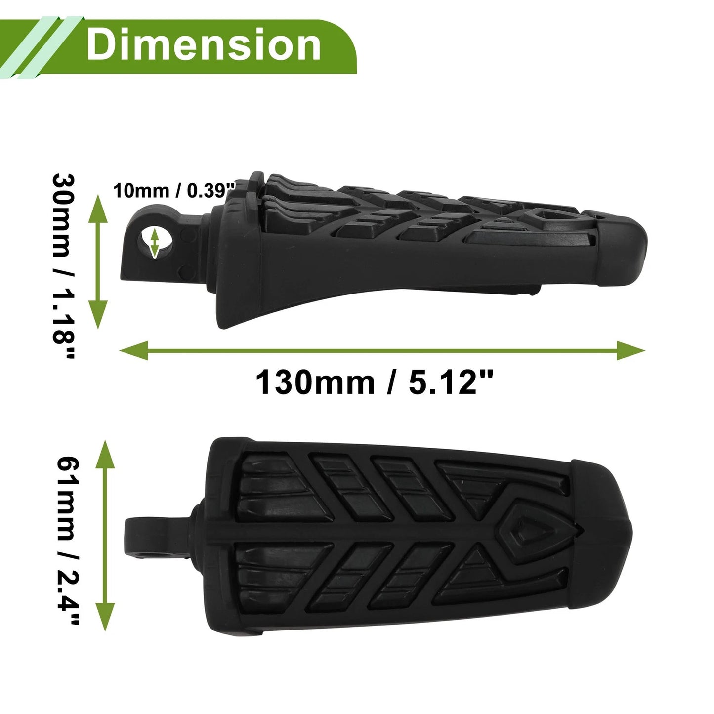 1 Pair Motorcycle Foot Pegs for Harley Softail (2018–Present) Matte Black