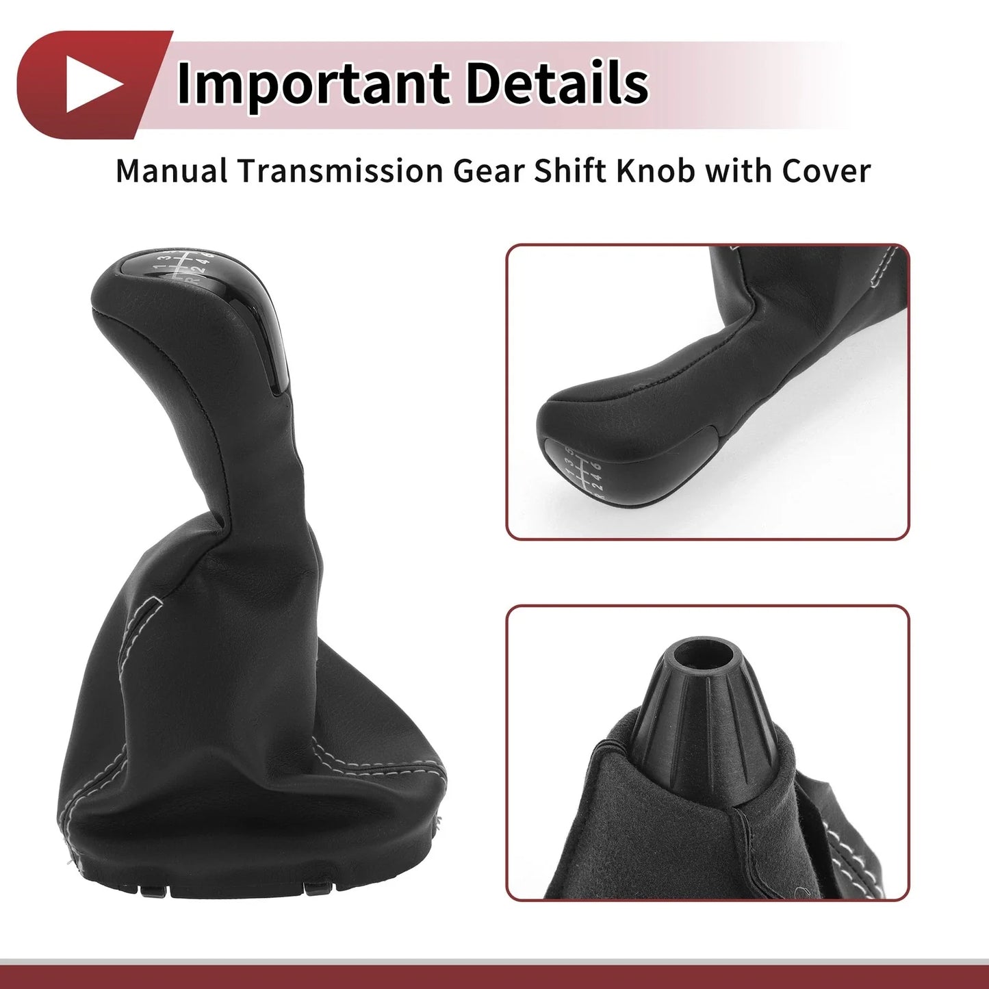 6 Speed Gear Shift Knob & Cover for Mercedes-Benz W203 S203 (2000-2007)