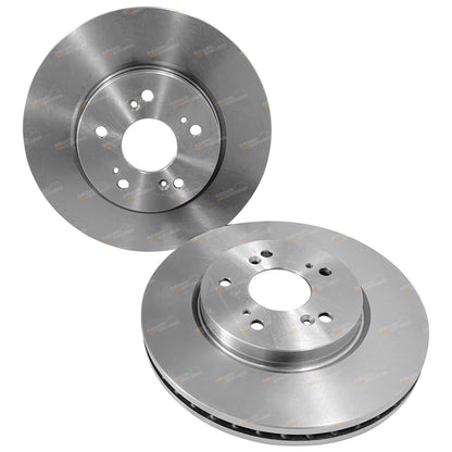 2 Front Disc Brake Rotors for Honda CR-V (2007–2017)