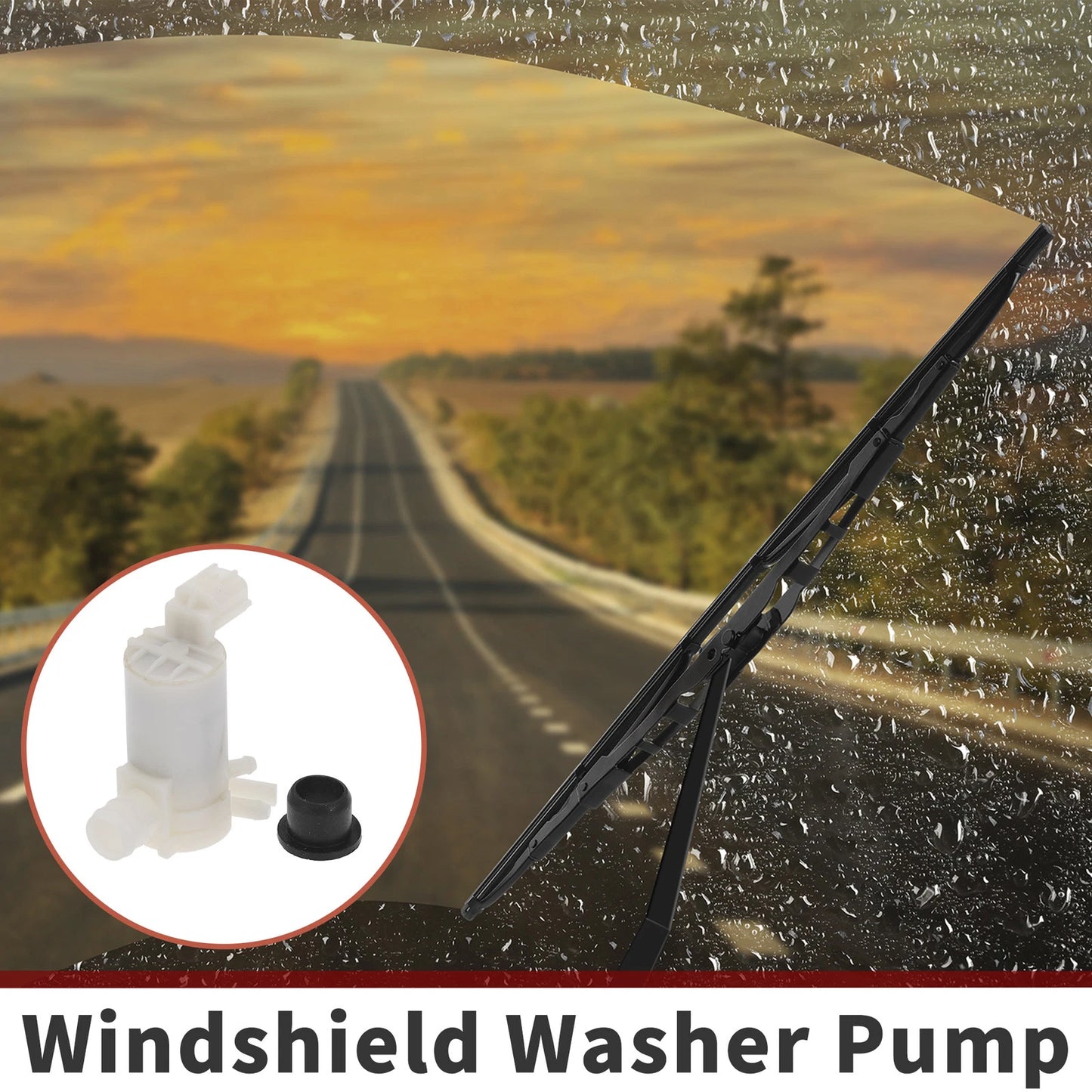 Windshield Washer Pump w/ Grommet for INFINITI (No. 86611SG010)