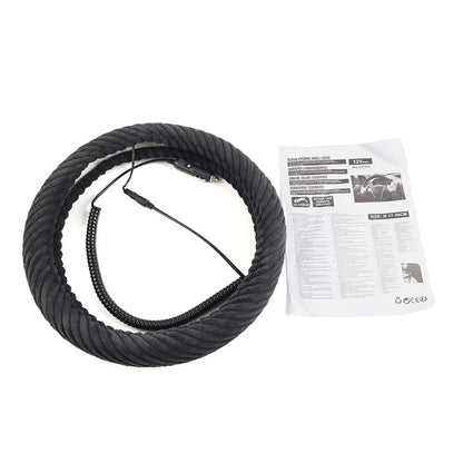 Heated Steering Wheel Cover 14.5-15.5in for Tangle Free Design