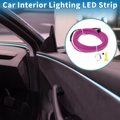 2m LED Strip Neon Wire for Universal Car Decoration (12V) - Purple