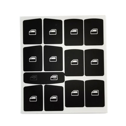 Panel Button for A6 Clima Decals Stickers Black Vinyl