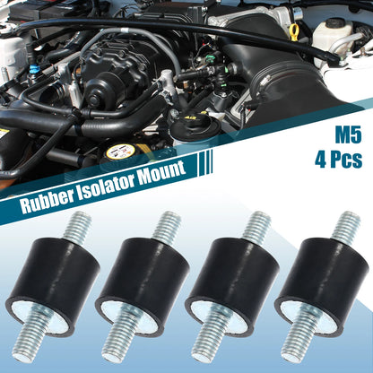 Set of 4 M5 Anti Vibration Rubber Isolator Dampers 15x15mm