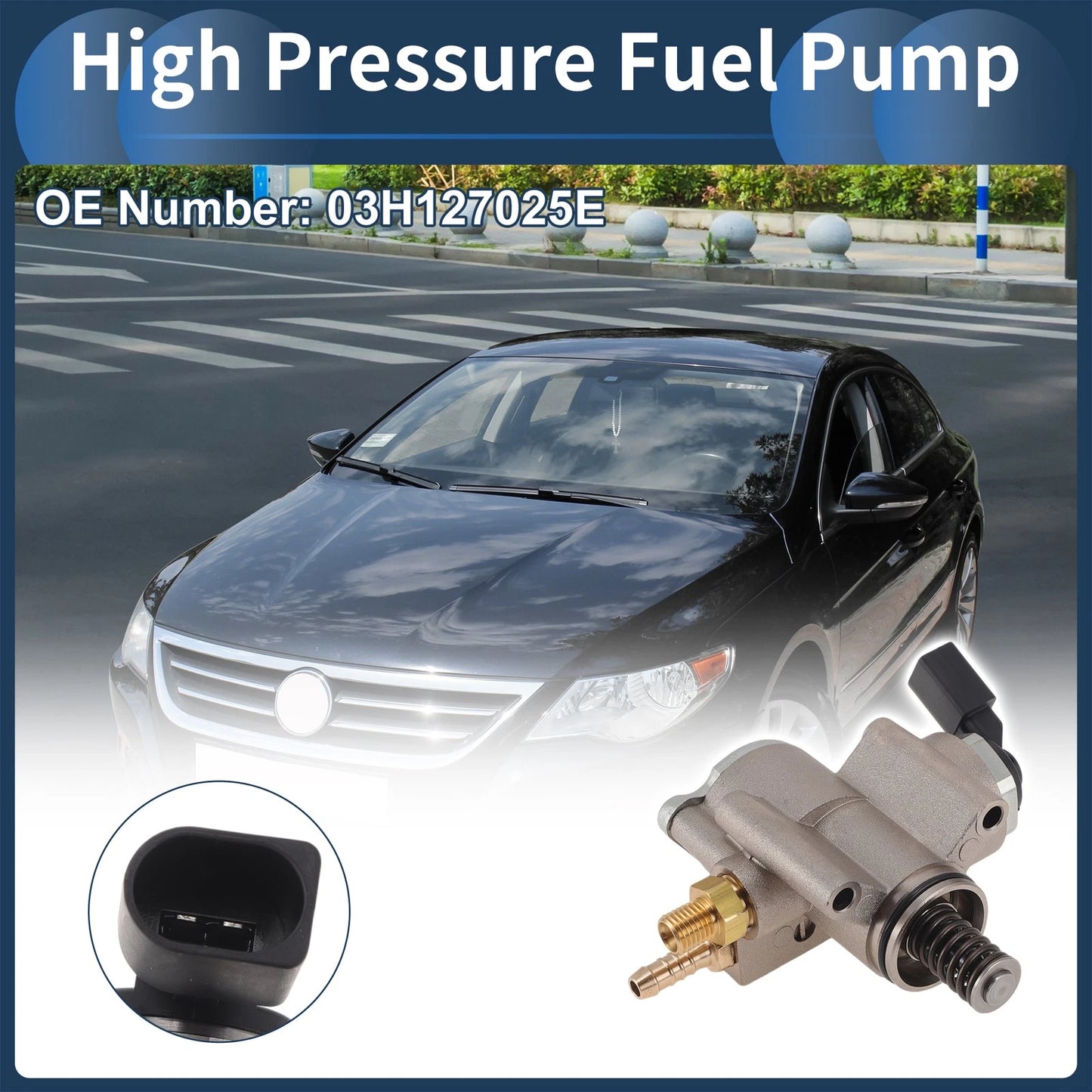 High Pressure Fuel Pump for Volkswagen CC, Passat (2008–2011) No. 03H127025E