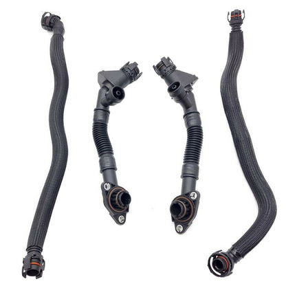 Set of 4 Breather Hoses for BMW 550i 650i 750Li X5 X6 (2006–2017)