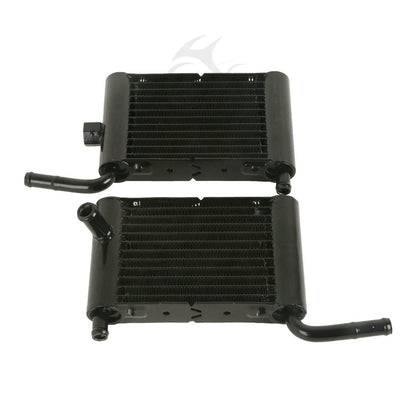 Black Lower Vented Fairing Radiator Cooler for Harley Touring (2014-2023)