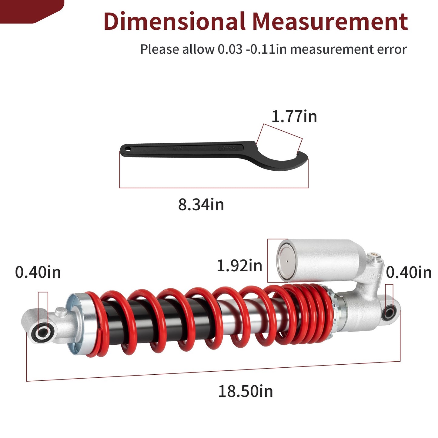 Adjustable Front Air Shocks for Suzuki Quadsport Z400 (2003–2014)
