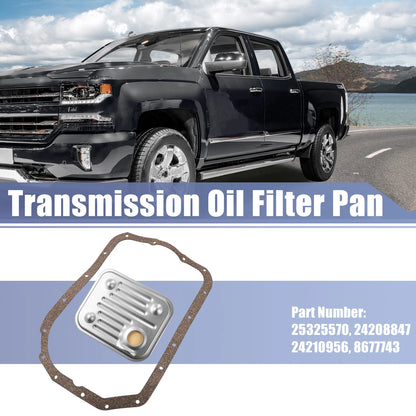 Set of 1 Transmission Filter Oil Pan Gasket for Chevrolet (2001–2008) 25325570 TF329