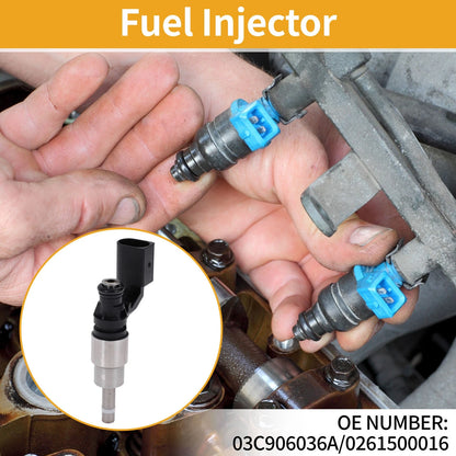 1 Pc Fuel Injector No.03C906036A/0261500016 for Audi A3 1.6L (2003–2007)