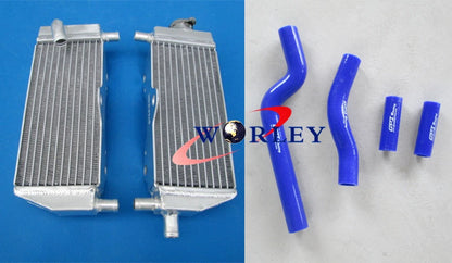 Aluminum Radiator with Red Hose for Yamaha YZ250 (1996–2001)