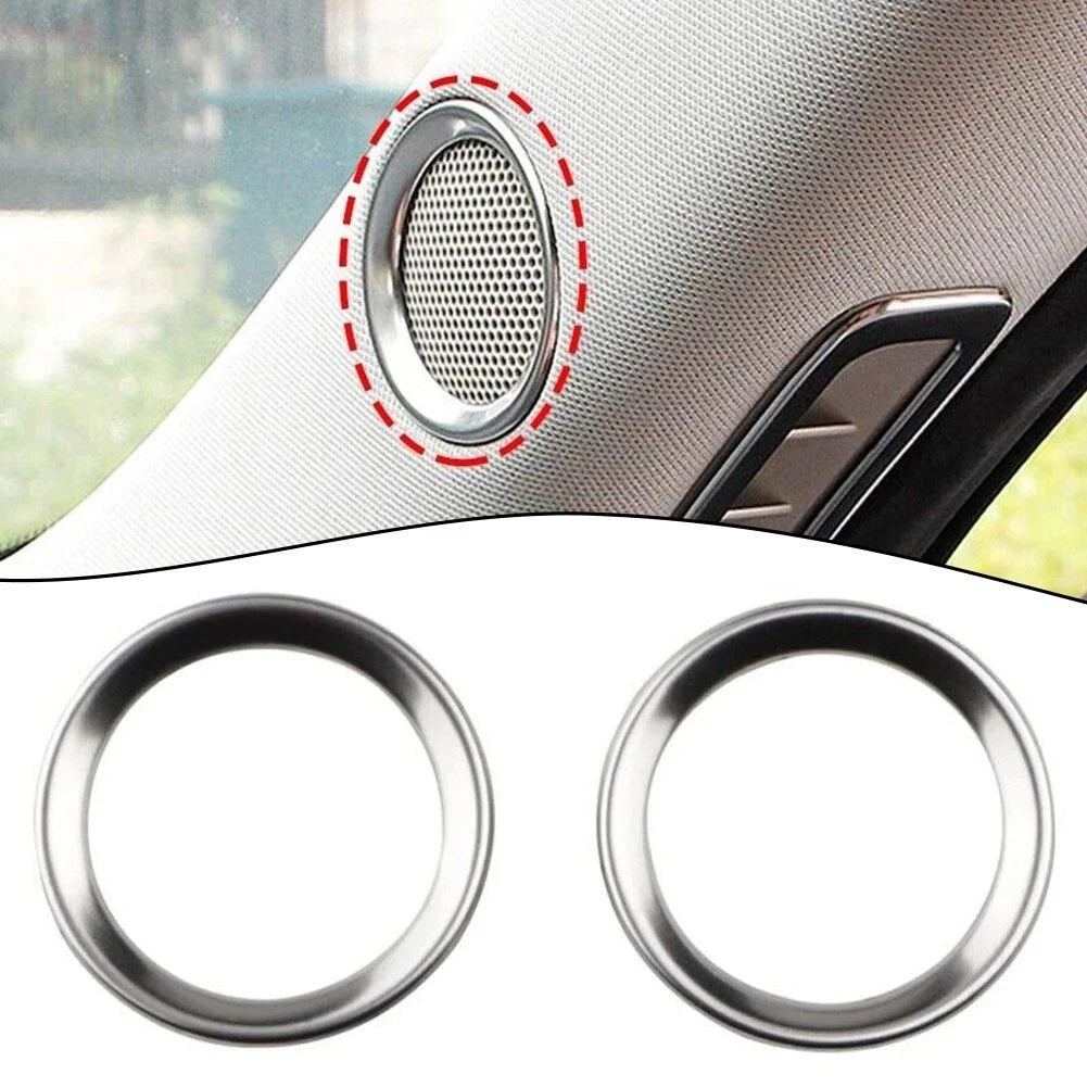 2 x Car A Pillar Speaker Ring Frame Sound Circle Trim for Mazda CX-5 (2017–2022)