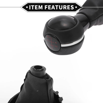 5 Speed Manual Shift Knob with Boot Cover for Mini Cooper F55 F56 (2014–2023)