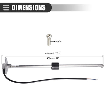 Boat Fuel Sending Unit for Marine Gas Gauge Sensor (240-33 ohms)