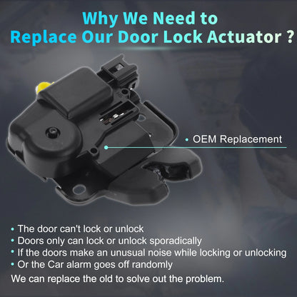 Rear Liftgate Door Lock Actuator Motor for Nissan Tiida (2007–2017) No. 84631ED40A
