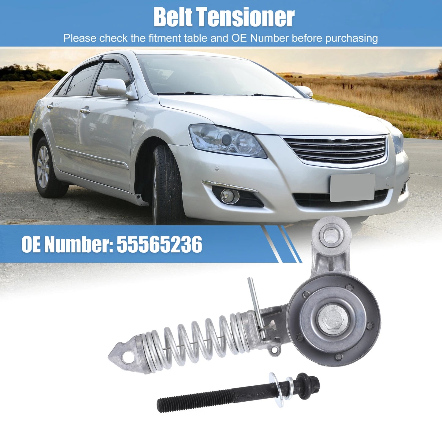 Engine Belt Tensioner Pulley Assembly for Buick Encore (2013–2020) 55565236