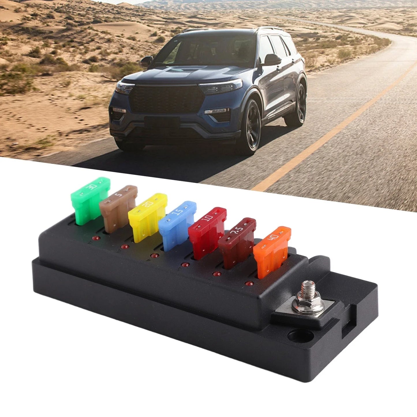 Fuse Block / 12V Waterproof / High-Performance Vehicle Electrical Safety for Car