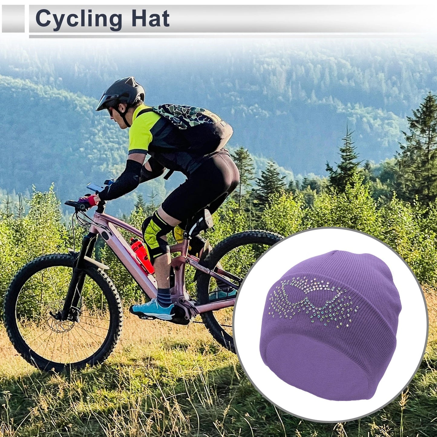 Cycling Hat for Universal Fit (22x20cm) - Warm, Comfortable, Breathable