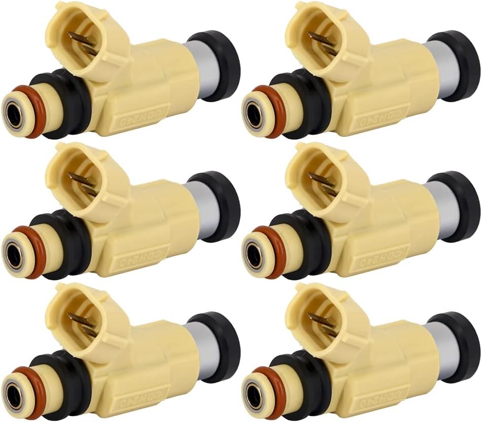 6X Fuel Injectors for Yamaha Outboard 200/225 HP (4-Stroke)