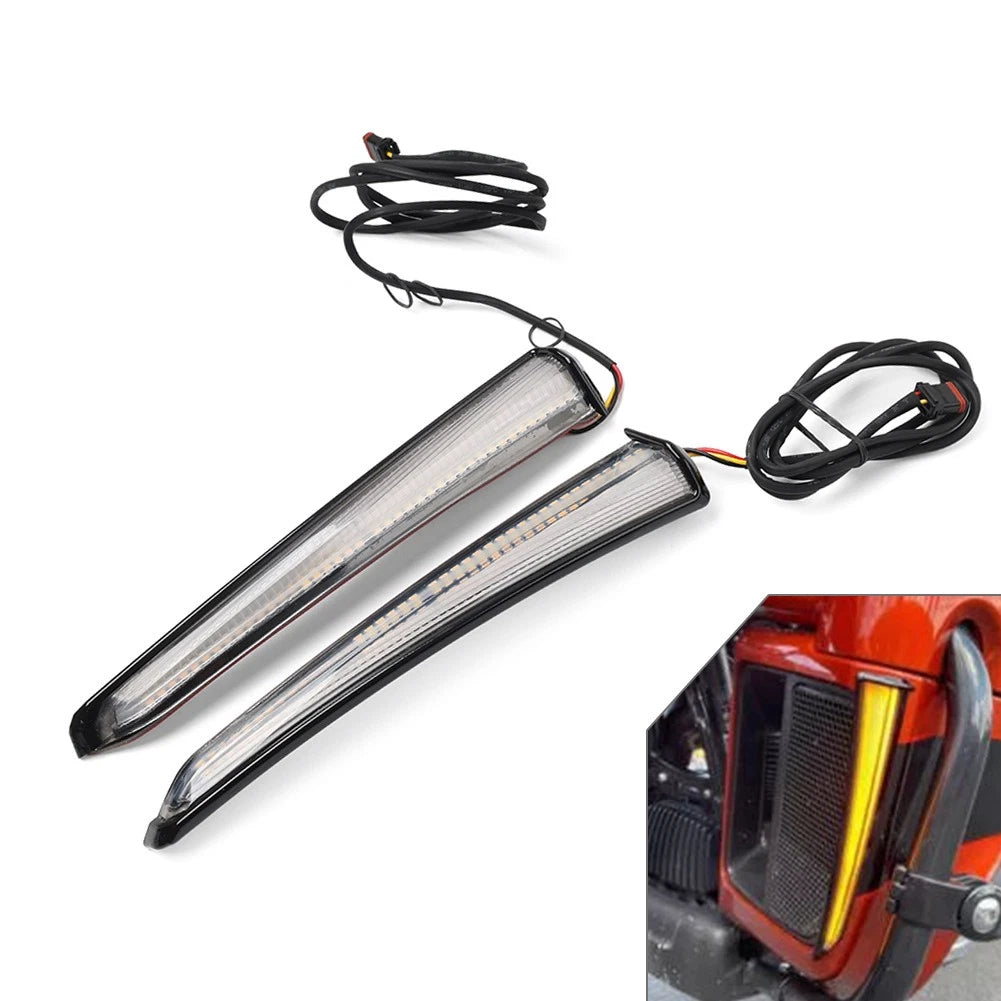 LED Side Mount License Plate Tail Brake Light for Harley Dyna Softail (2006–2023)