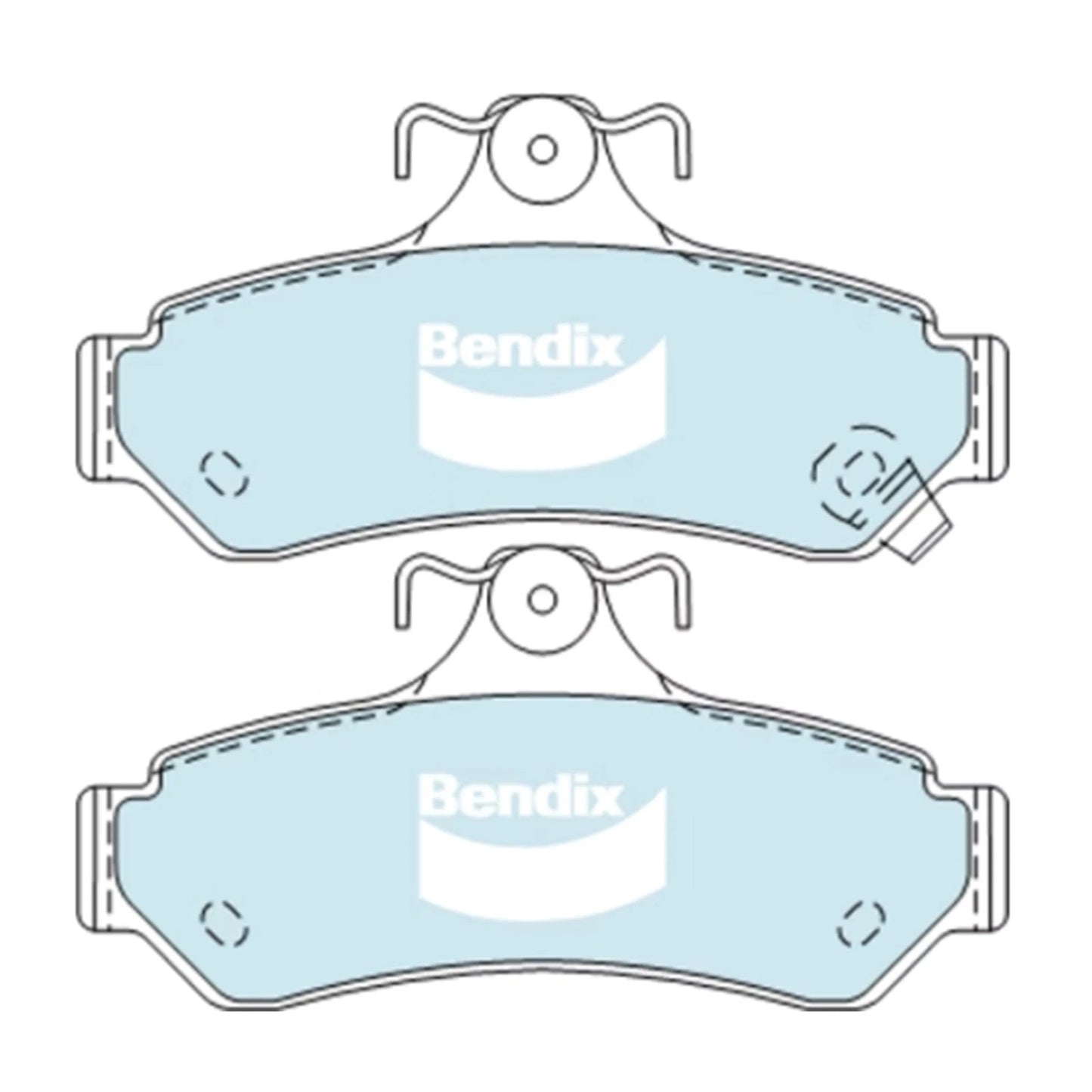Set of 4 Rear Disc Brake Pads for Toyota Avalon (2003–2005)