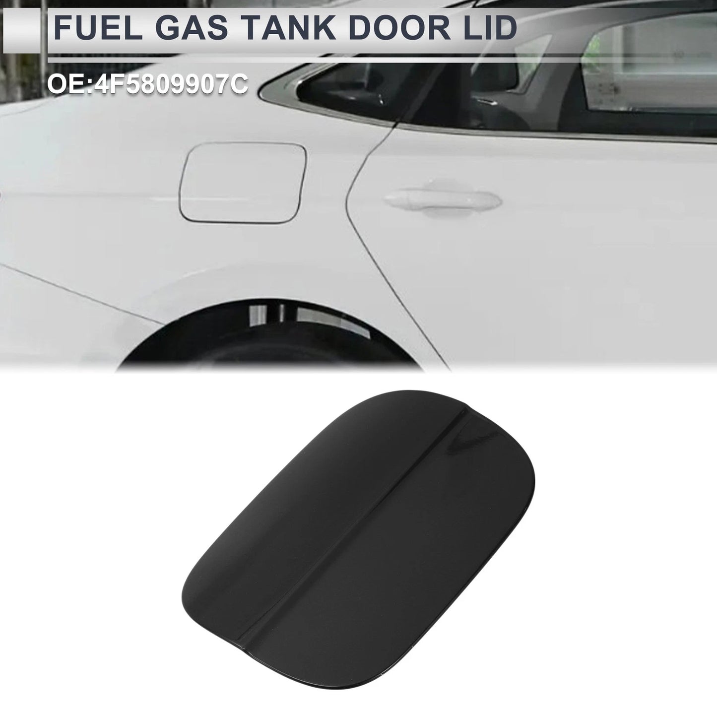 Fuel Tank Door Cap for Audi A6 (2006–2011) No. 4F5809907C, Black